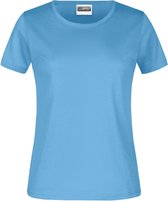 James And Nicholson Dames/dames Ronde Hals Basic T-Shirt (Hemelsblauw)