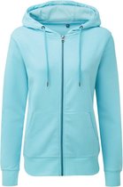 Asquith & Fox Vrouwen/dames Zip-Through Organic Hoodie (Heldere oceaan)