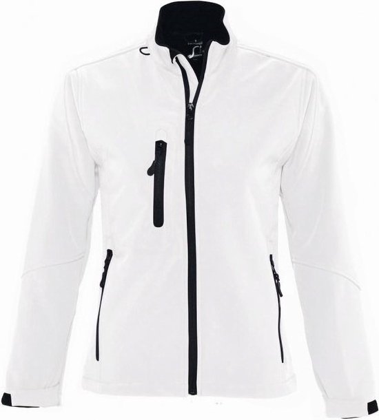SOLS Dames/dames Roxy Soft Shell Jacket (ademend, winddicht en waterbestendig) (Wit)