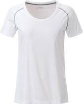 James and Nicholson Dames/Dames Sport T-Shirt (Wit/zilver)