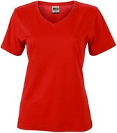 James and Nicholson Dames/dames Workwear T-Shirt (Rood)