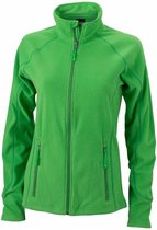 James and Nicholson Dames/dames structuur fleece jack (Groen/Donkergroen)