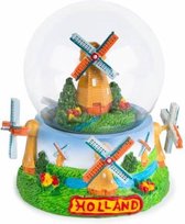 Waterbol Molens Met Tulpen Holland 10 Cm - Souvenir