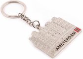 Sleutelhanger Gracht Amsterdam Zilver - Souvenir