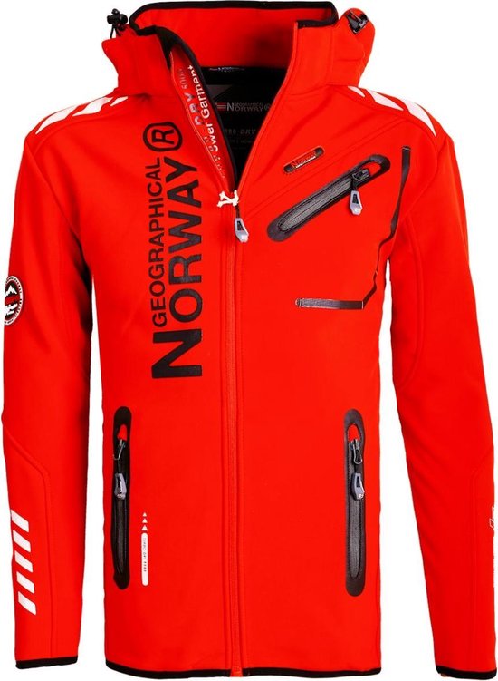 | Geographical Norway Softshell Jas Heren Rood Royaute | Geographical Norway Softshell Jas Heren Rood Royaute