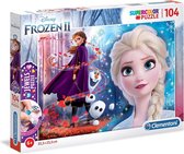 Clementoni - Puzzel 104 Stukjes Jewels Frozen 2, Kinderpuzzels, 6-8 jaar, 20164