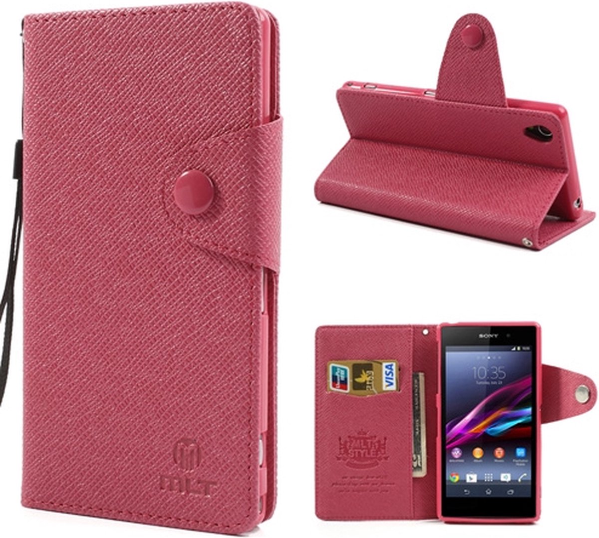 MLT Wallet Case Sony Xperia Z1 Rose