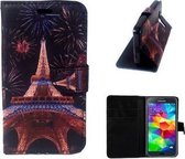 Samsung S5 Hoesje Wallet Case Eiffel by Night