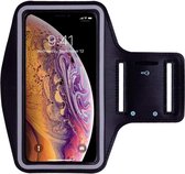 Sport / Hardloop Armband (ZWART) voor iPhone 11 Pro Max - Spatwaterdicht, Reflecterend, Neopreen, Comfortabel met Sleutelhouder