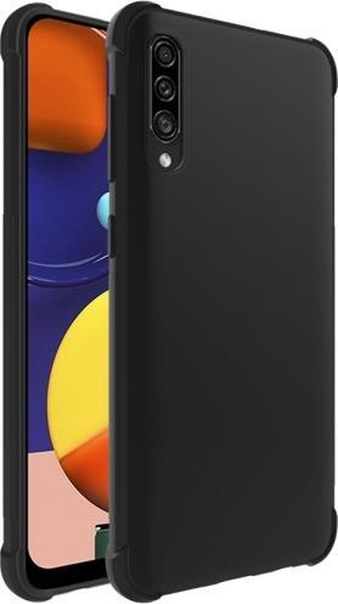 Shockproof Soft TPU hoesje zwart Silicone Case geschikt voor Samsung Galaxy A30S