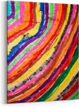 Schilderij - Multicolor paint — 60x90 cm