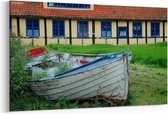 Schilderij - Oude vissersboot — 100x70 cm