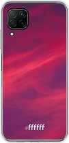 Huawei P40 Lite Hoesje Transparant TPU Case - Red Skyline #ffffff