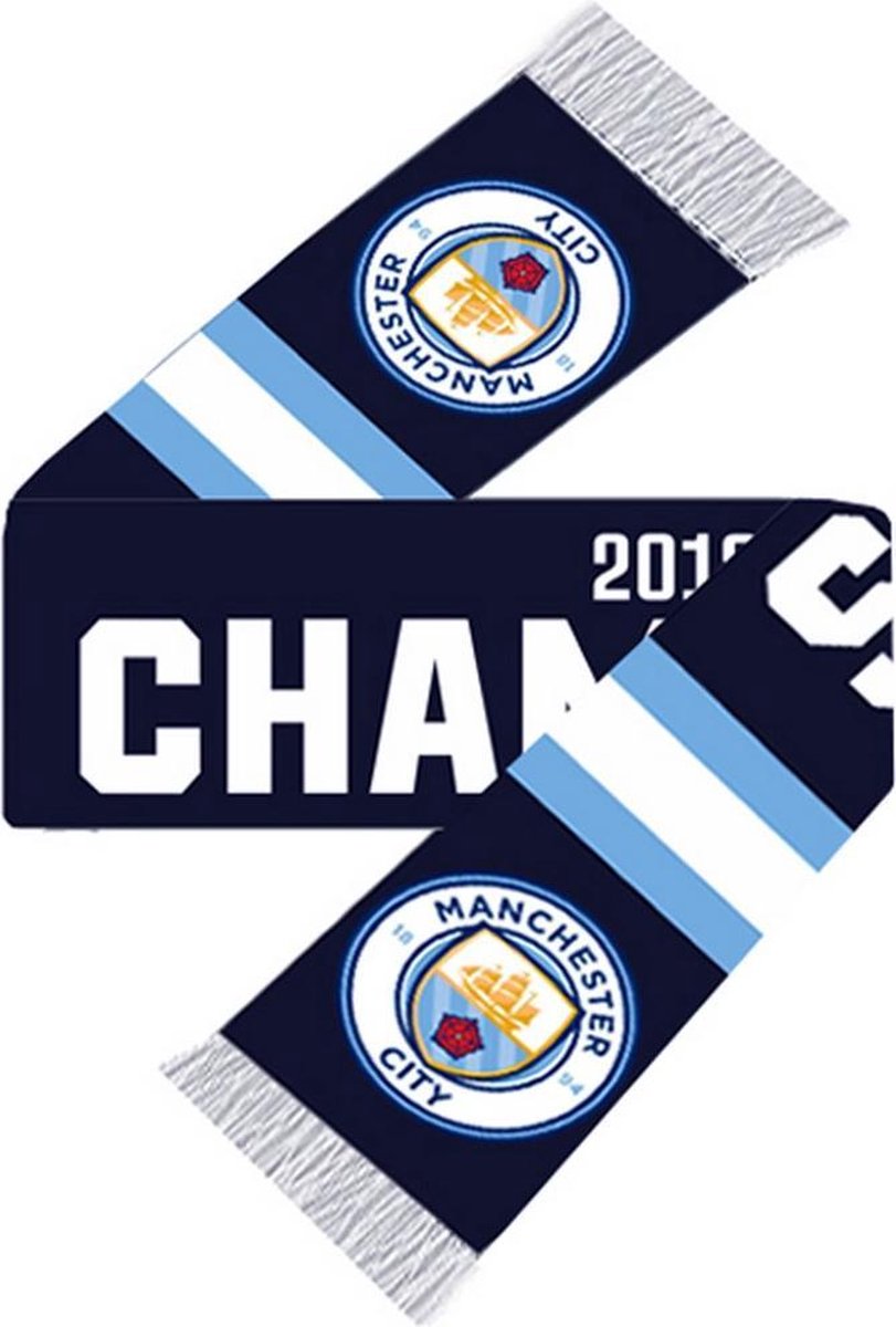 Spot On Gifts - Manchester City FC Champions 2018/19 Sjaal (Navy) | bol.com