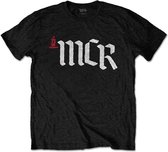 My Chemical Romance Heren Tshirt -M- MCR Logo Zwart