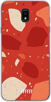 Samsung Galaxy J7 (2018) Hoesje Transparant TPU Case - Terrazzo N°4 #ffffff