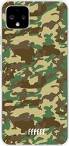 Google Pixel 4 XL Hoesje Transparant TPU Case - Jungle Camouflage #ffffff