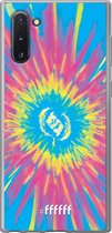 Samsung Galaxy Note 10 Hoesje Transparant TPU Case - Flower Tie Dye #ffffff