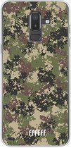 Samsung Galaxy J8 (2018) Hoesje Transparant TPU Case - Digital Camouflage #ffffff