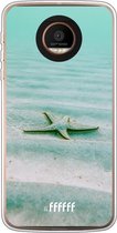 Motorola Moto Z Force Hoesje Transparant TPU Case - Sea Star #ffffff
