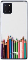 Samsung Galaxy Note 10 Lite Hoesje Transparant TPU Case - Pencils #ffffff