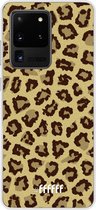 Samsung Galaxy S20 Ultra Hoesje Transparant TPU Case - Jaguar Print #ffffff