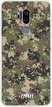 LG G7 ThinQ Hoesje Transparant TPU Case - Digital Camouflage #ffffff