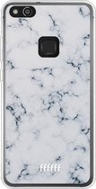 Huawei P10 Lite Hoesje Transparant TPU Case - Classic Marble #ffffff