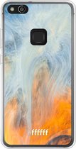 Huawei P10 Lite Hoesje Transparant TPU Case - Fire Against Water #ffffff