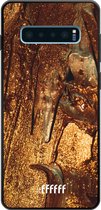 6F hoesje - geschikt voor Samsung Galaxy S10 Plus -  TPU Case - Lets go Gold #ffffff