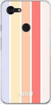 Google Pixel 3 XL Hoesje Transparant TPU Case - Vertical Pastel Party #ffffff