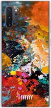 6F hoesje - geschikt voor Samsung Galaxy Note 10 Plus -  Transparant TPU Case - Colourful Palette #ffffff
