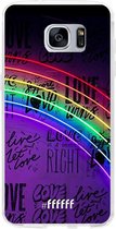 Samsung Galaxy S7 Hoesje Transparant TPU Case - Love is Love #ffffff