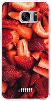 Samsung Galaxy S7 Hoesje Transparant TPU Case - Strawberry Fields #ffffff