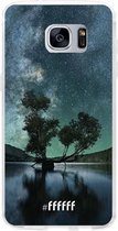 Samsung Galaxy S7 Hoesje Transparant TPU Case - Space Tree #ffffff