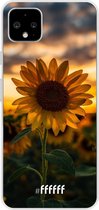 Google Pixel 4 XL Hoesje Transparant TPU Case - Sunset Sunflower #ffffff