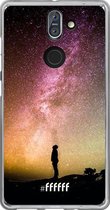 Nokia 8 Sirocco Hoesje Transparant TPU Case - Watching the Stars #ffffff