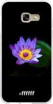 Samsung Galaxy A3 (2017) Hoesje Transparant TPU Case - Purple Flower in the Dark #ffffff