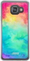 Samsung Galaxy A3 (2016) Hoesje Transparant TPU Case - Rainbow Tie Dye #ffffff