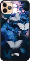 iPhone 11 Pro Max Hoesje TPU Case - Blooming Butterflies #ffffff