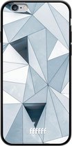 iPhone 6 Hoesje TPU Case - Mirrored Polygon #ffffff