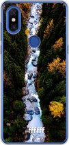 Xiaomi Mi Mix 3 Hoesje Transparant TPU Case - Forest River #ffffff