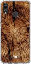 Huawei P20 Lite (2018) Hoesje Transparant TPU Case - Tree Rings #ffffff