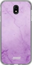 Samsung Galaxy J7 (2017) Hoesje Transparant TPU Case - Lilac Marble #ffffff