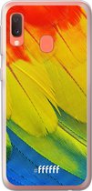 Samsung Galaxy A20e Hoesje Transparant TPU Case - Macaw Hues #ffffff