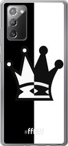 6F hoesje - geschikt voor Samsung Galaxy Note 20 -  Transparant TPU Case - Chess #ffffff