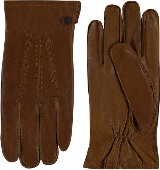 Klassieke leren handschoenen heren model Dudley Color: Cognac, Size: 9 |  bol.com
