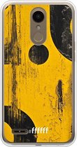 LG K10 (2018) Hoesje Transparant TPU Case - Black And Yellow #ffffff