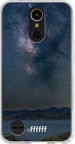 LG K10 (2017) Hoesje Transparant TPU Case - Landscape Milky Way #ffffff