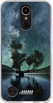 LG K10 (2017) Hoesje Transparant TPU Case - Space Tree #ffffff